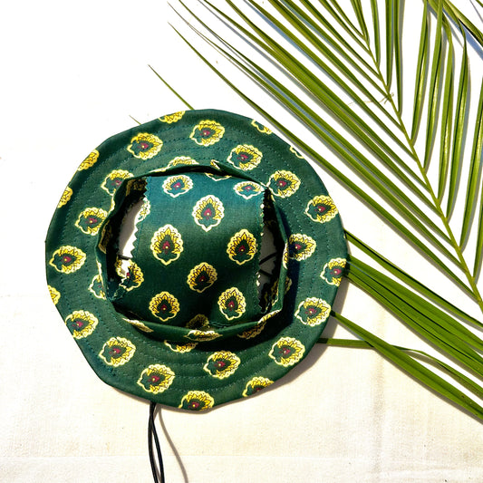 Elegant Emerald Sunhat